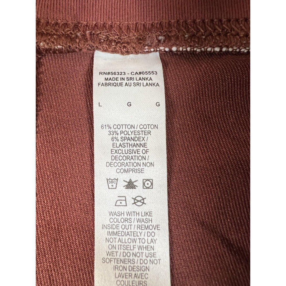 Nike Shorts Womens Large Brown Biker Athletic Yoga Running Stretch Jersey - Picture 4 of 9